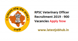 RPSC Veterinary Officer Recruitment 2019