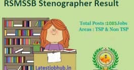 Rajasthan Stenographer Result 2022