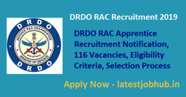 DRDO RAC Recruitment 2019