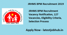 JRHMS BPM Recruitment 2019