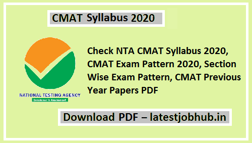 CMAT Syllabus Exam 2022