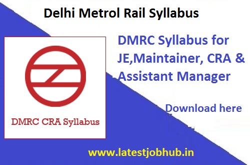 DMRC Syllabus 2020-Delhi Metro Rail Exam Pattern 