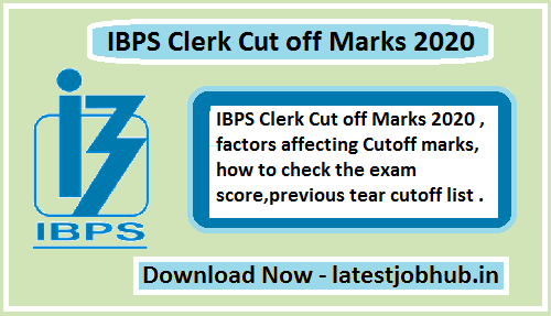 IBPS Clerk Cutoff Marks 2020