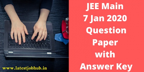 JEE Main Question Paper 2020