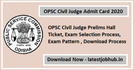 OPSC Civil Judge Admit Card 2020