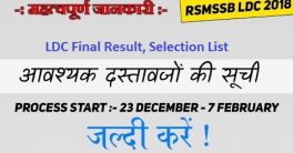 Rajasthan Clerk Exam Result 2020