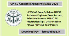 UPPSC Assistant Engineer Syllabus 2020