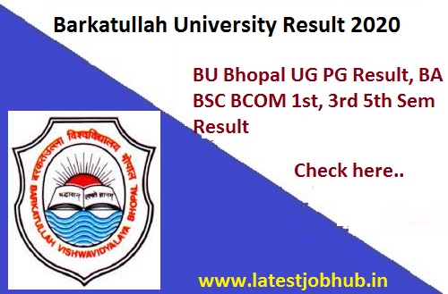 Barkatullah University Result 2020