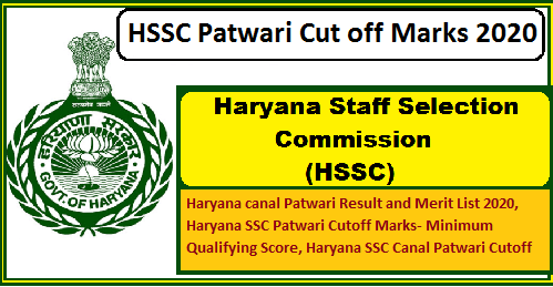 Haryana Patwari Cut off Marks 2022