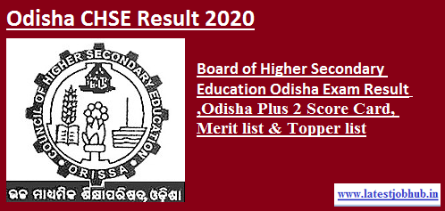 Odisha CHSE Result 2020