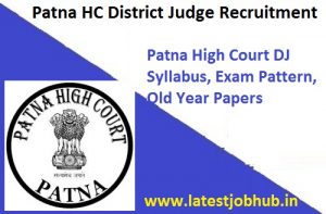 Patna High Court District Judge Syllabus 2024 Exam Pattern