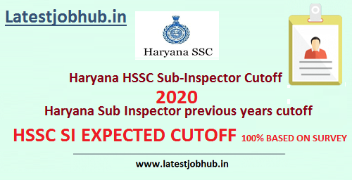 hssc subinspector cutoff