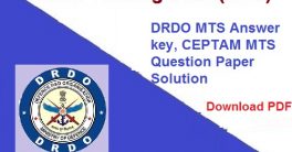 DRDO CEPTAM MTS Tier-I Answer key 2022