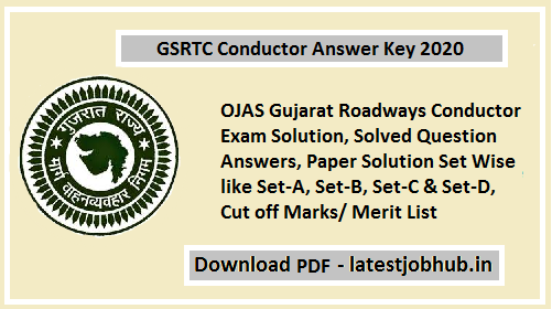 GSRTC Conductor Answer Key 2020