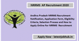 NRRMS AP Recruitment 2020
