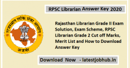 RPSC Librarian Answer Key 2020