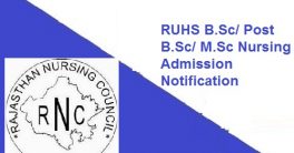 RUHS B.Sc Nursing Admission Application form