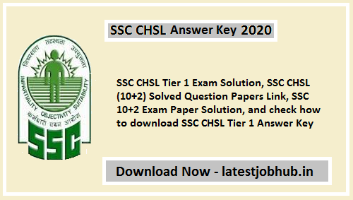 SSC CHSL 10+2 Exam Solution