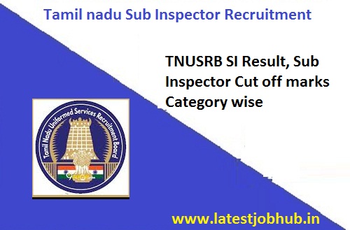 TN Police SI Result 2020