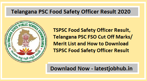 TSPSC FSO Result 2020