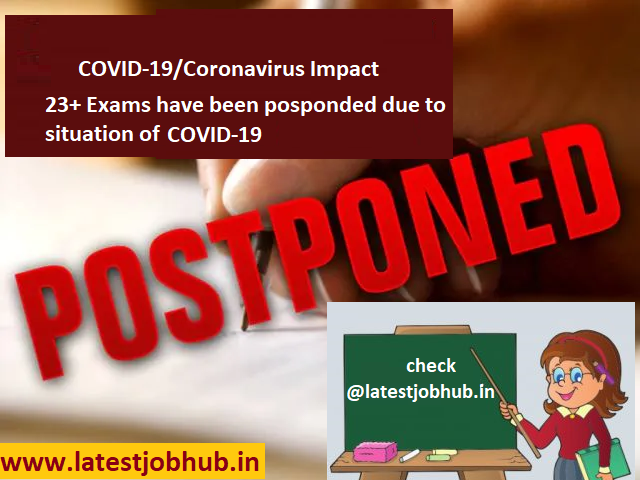 exam posponded due to COVID19