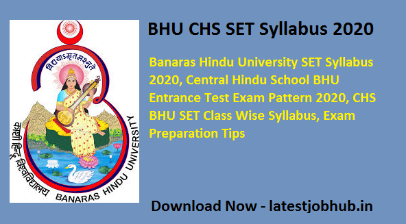 BHU CHS SET Syllabus 2020