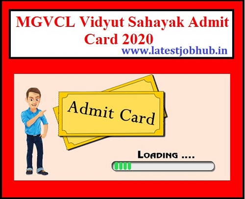 MGVCL Jr Assistant Hall Ticket