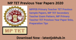 MP TET Previous Year Papers 2021