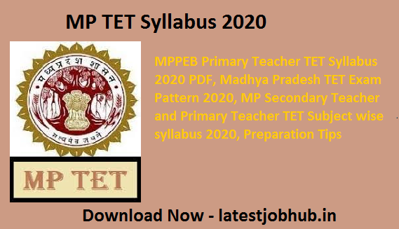MP Primary TET Syllabus & Exam Pattern
