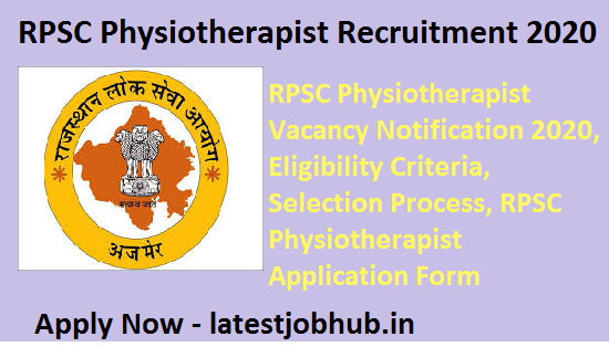 RPSC physiotherapist Recruitment 2020