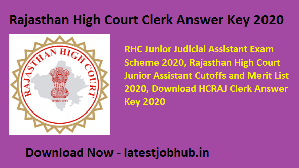 HCRAJ Clerk Answer Key 2022