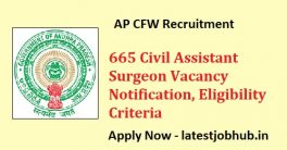 AP CFW CAS Recruitment 2020