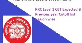 RRB Group D Level 1 Cut off Marks 2023