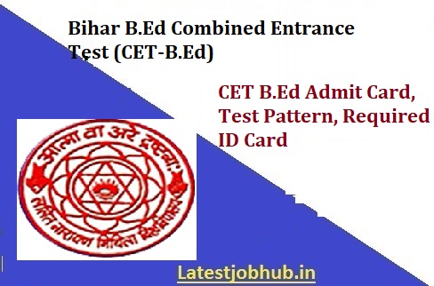 Bihar CET B.Ed hall Ticket