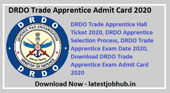 DRDO Trade Apprentice Admit Card 2021