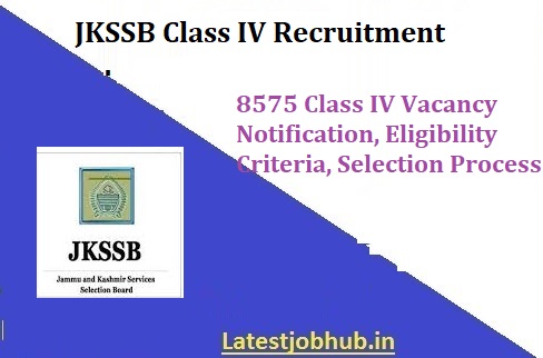 JKSSB Class IV Recruitment 2020