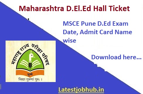 Maharashtra D.El.Ed Admit Card 2021