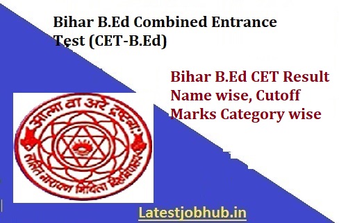 Bihar B.Ed CET Result 2022