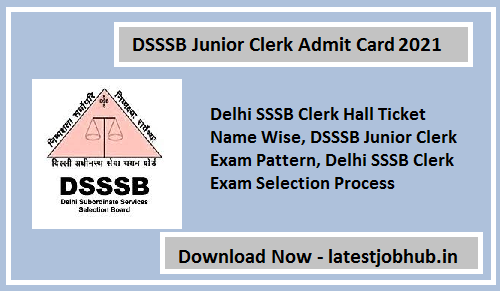 DSSSBDSSSB Junior Clerk Admit Card 2021-Junior-Clerk-Admit-Card-2021
