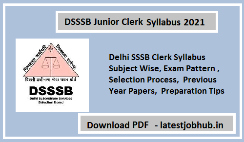 DSSSB-Junior-Clerk-Syllabus-2021