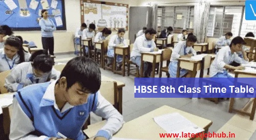 HBSE 8th Time Table 2020