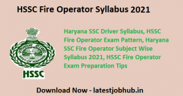 HSSC-Fire-Operator-Syllabus-2021