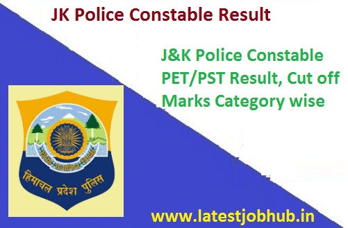 JK Police Constable Result 2022