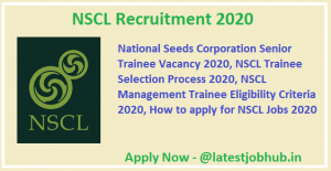 NSCL Recruitment 2020