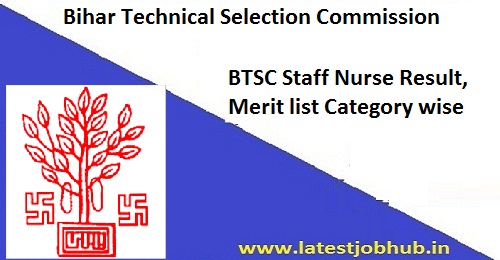 BTSC Staff Nurse Result 2020