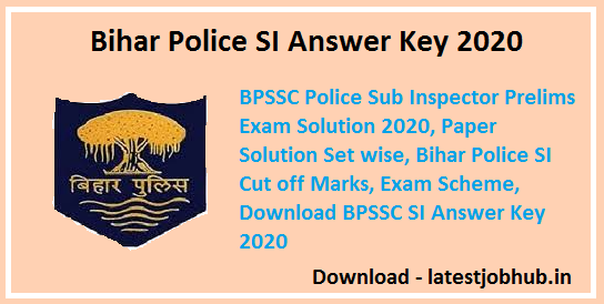 BPSSC Sub Inspector Answer key