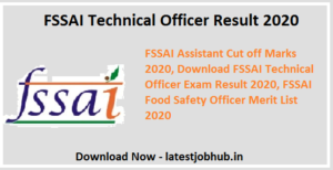 FSSAI-Technical-Officer-Result-2020