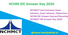 NCHM JEE Answer Key 2022-