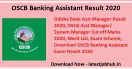 OSCB Banking Assistant Result 2021