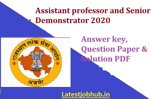 RPSC Assistant Professor Answer key 2021